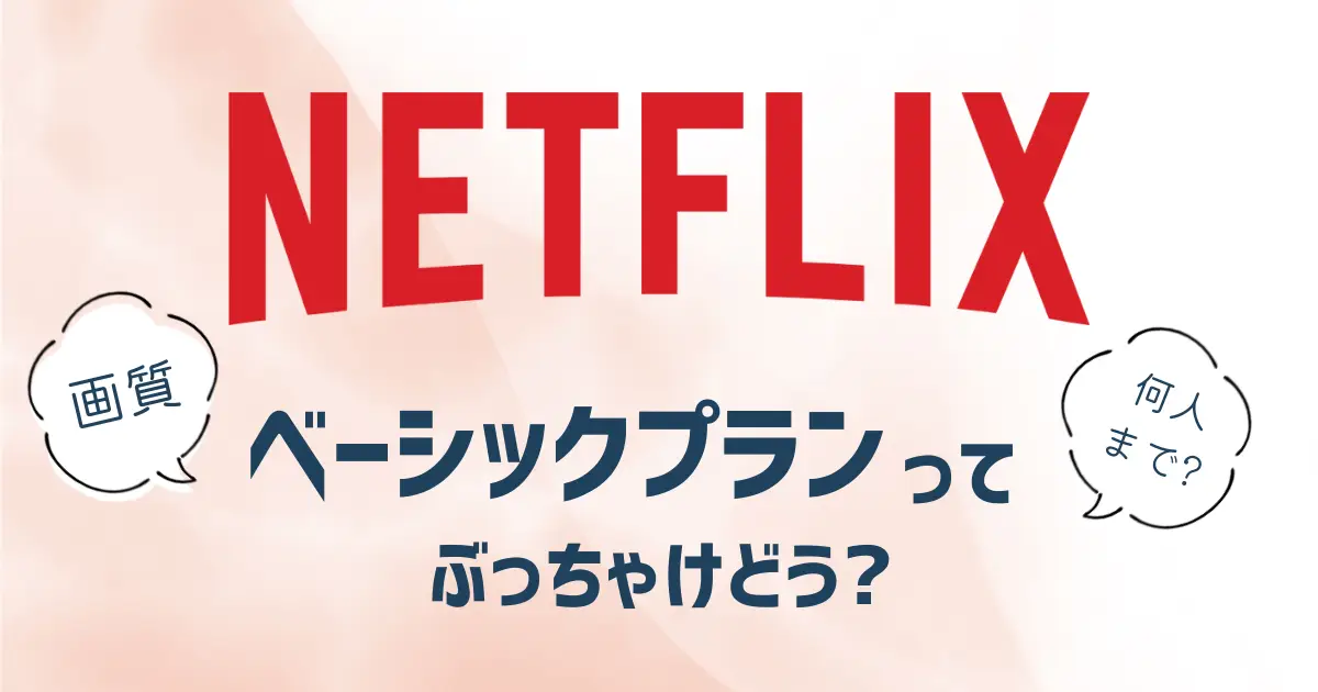 Netflix　ベーシックプラン　画質